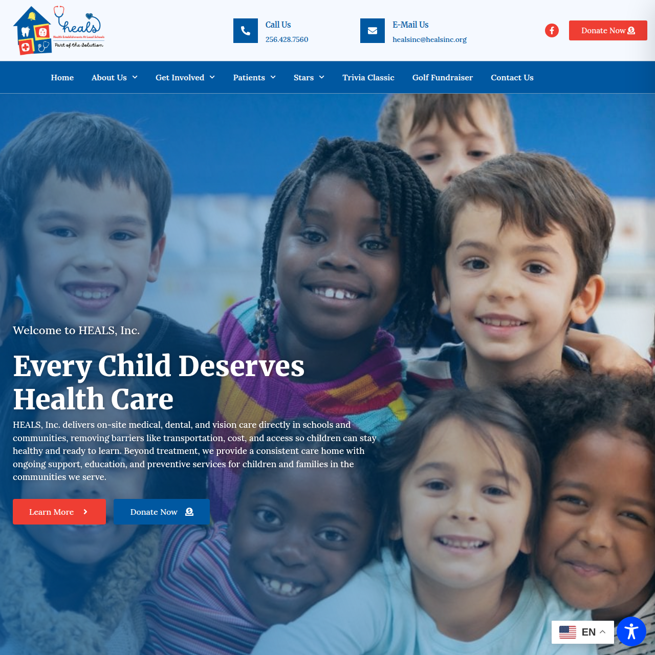 https-healsinc.org- Huntsville Alabama Website Design Company